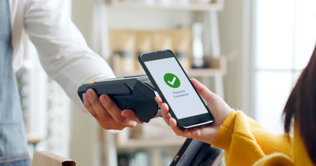 Sending money using a mobile payment app instantly