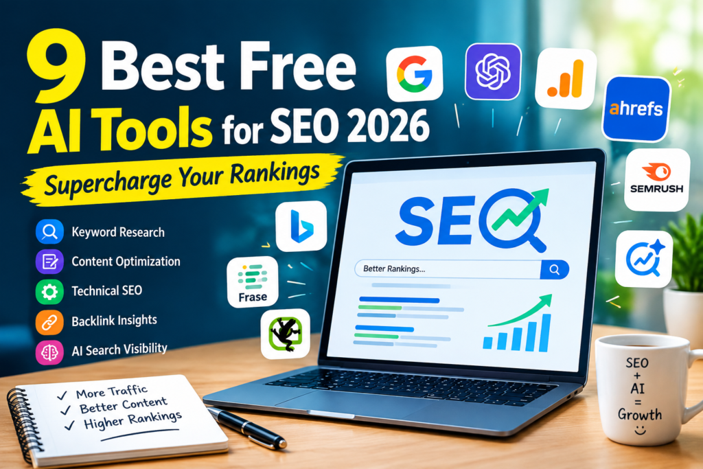 9 Best Free AI Tools for SEO 2026 – Supercharge Your Rankings