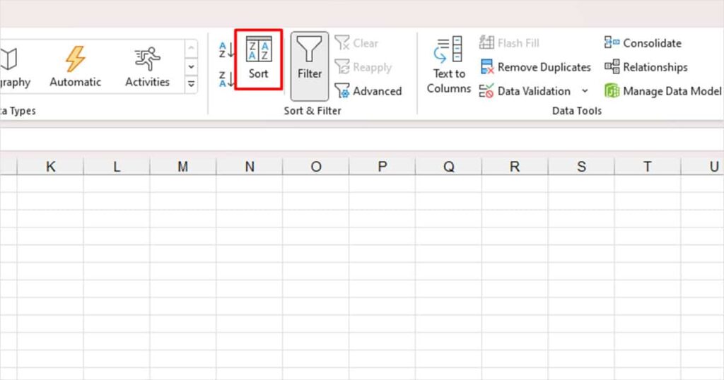  Quick Analysis Tool in Excel for summarizing business revenue and expenses
